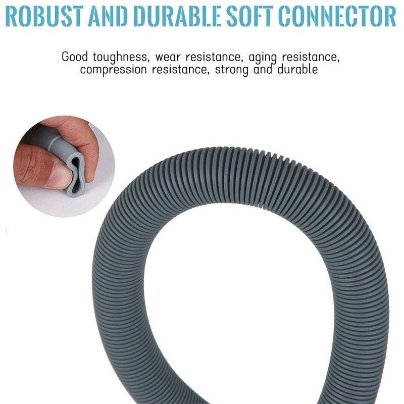Dishwasher Washing Machine Replacement Hoses, 6.5ft Washer Drain Hose Extension