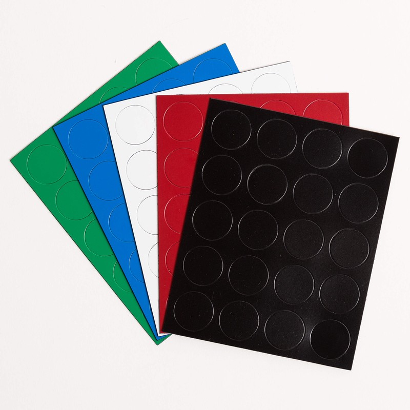 U Brands Green Round Magnets, 0.75 Inch, 20 Count, Strong