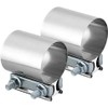 Stainless Steel 2.5" Butt Joint Exhaust Clamp (2Pcs)