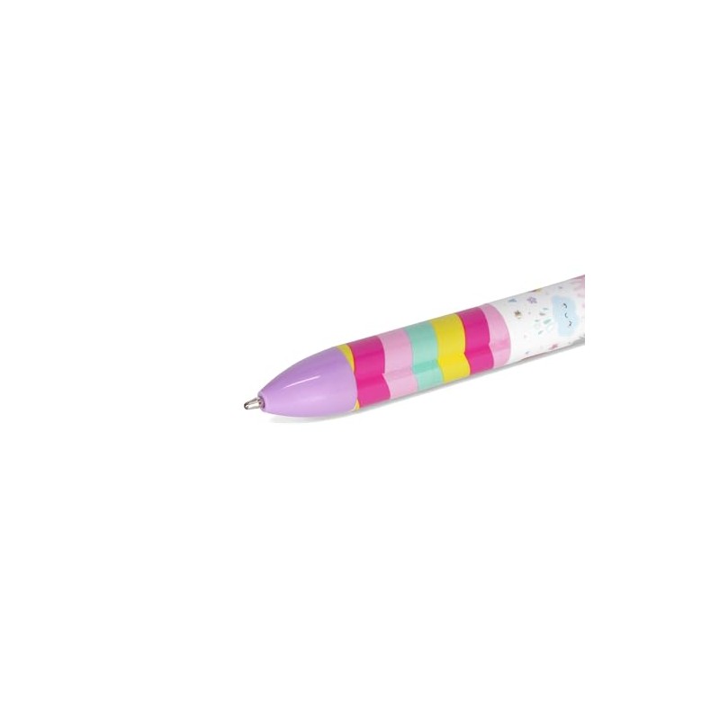 Legami - Two Tone Click&Clack Pen, Purple and Pink Ink,