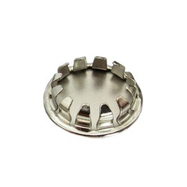 1 1/2” Metal Snap-in Panel Plugs - Metal Hole Plugs - Bright Nickel Plated Steel Round Tubing Plugs - Round Steel Tubing Plugs - Nickel Plated Steel Round Tube Plug Round Tube End Cap Plug (5)