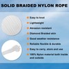 sourcing map Solid Braid Nylon Rope 1/8 Inch 100 Ft