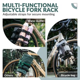 ROCKBROS Pannier Rack for Front Fork Bicycle Bag Pannier Rack Bag 2.7 L Waterproof for MTB, Road Bike