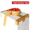 BOMEI PACK Tan Packing Tape with Dispenser, 2.4 Mil 1.88
