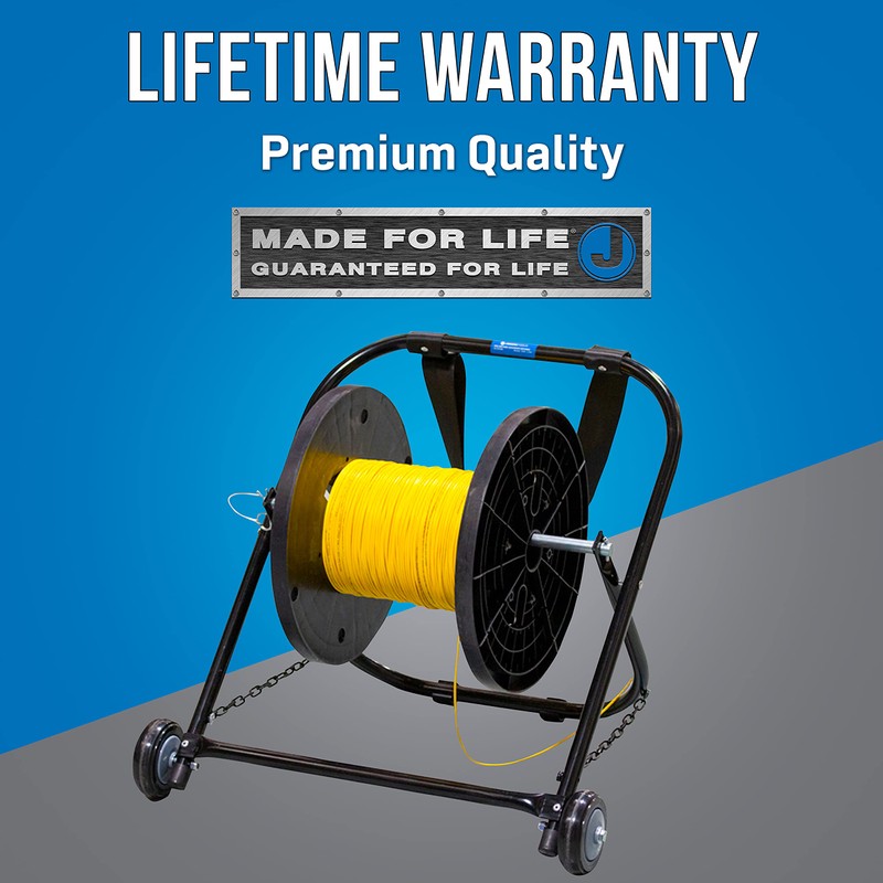 Jonard Tools CC-2721WS High Durability Steel Cable Caddy with Wheels