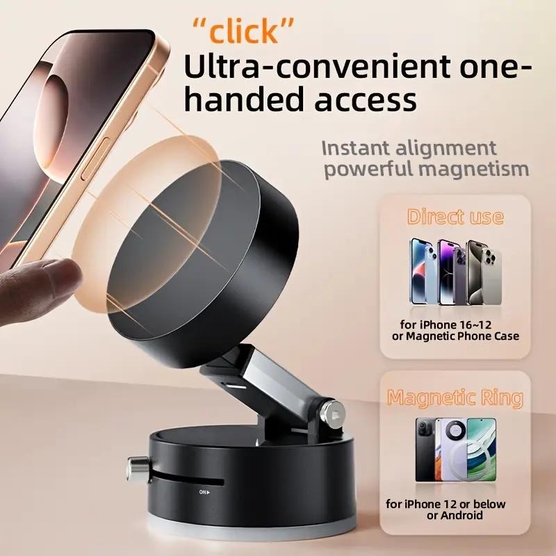 High-end 2025 new car magnetic fixed phone stand suction cup