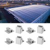 10Pcs Adjustable PV Solar Panel Middle Clamp Aluminum Alloy Photovoltaic