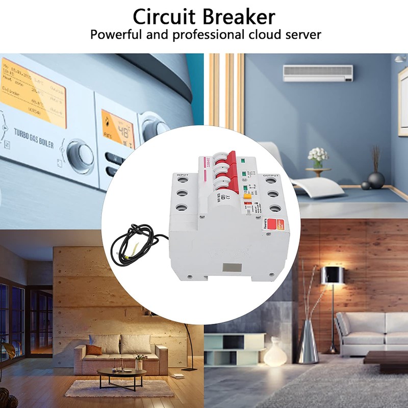Smart WiFi Circuit Breaker AC220V Miniature Circuit Breaker 63A 3P