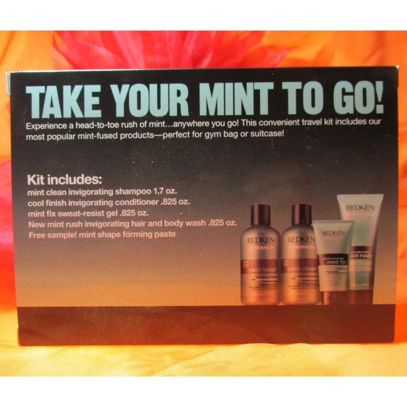 Redken For Men Mint Essentials Travel Kit x 3