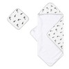 Baby Hooded Towel & Washcloth Set for Babies and Toddlers,