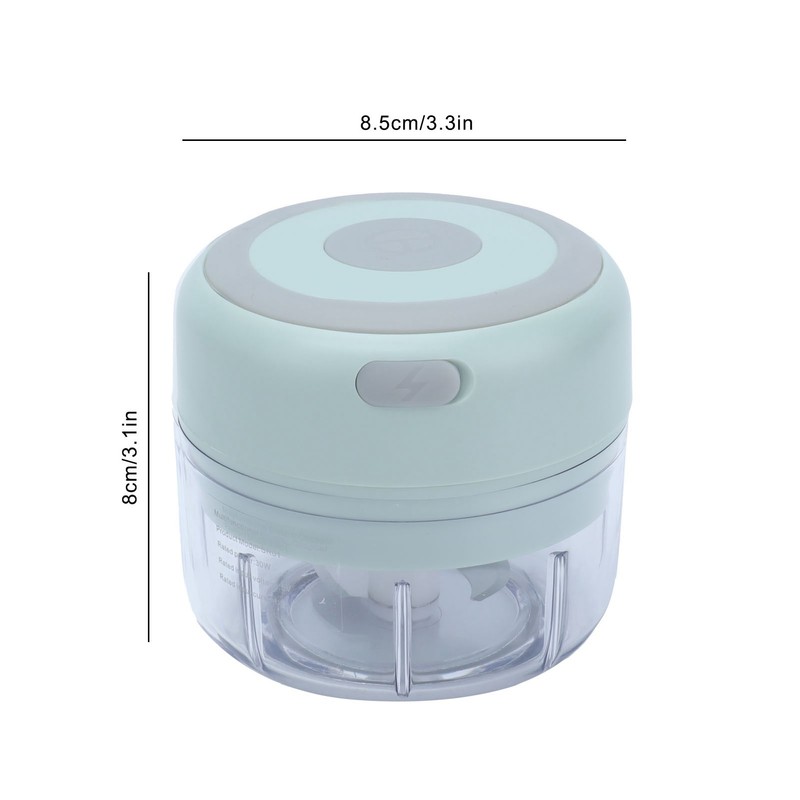 100ml Electric Garlic Chopper USB Rechargeable Portable Meat Grinder Mincer