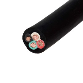 12/4 Bulk Cable 10 Foot - SOOW Jacket, 20 Amps, 4 Wire, 600v - Water and Oil Resistant