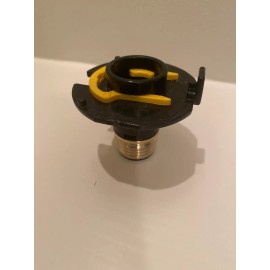 Suncast NEW BRASS OEM SUNCAST HOSE REEL HIDEAWAY IN TUBE WITH YELLOW RETAINER CLIP PARTS