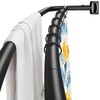 Haryaers Double Curved Shower Curtain Rod, Matte Black Adjustable 37-78