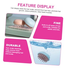 BIUDECO Shampoo Brush Set Hair Scalp Sc Body Sc Brush for Scalp Shampoo Brush 3Pcs