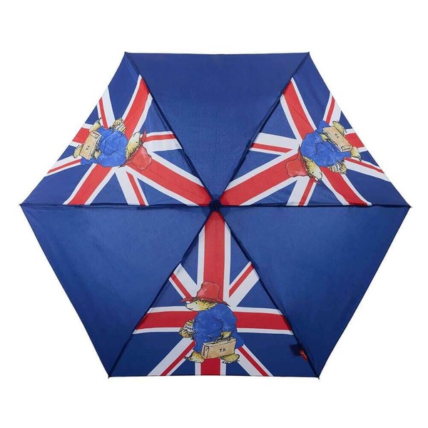 Signare Paddington Bear Union Jack Design Compact Folding Umbrella with