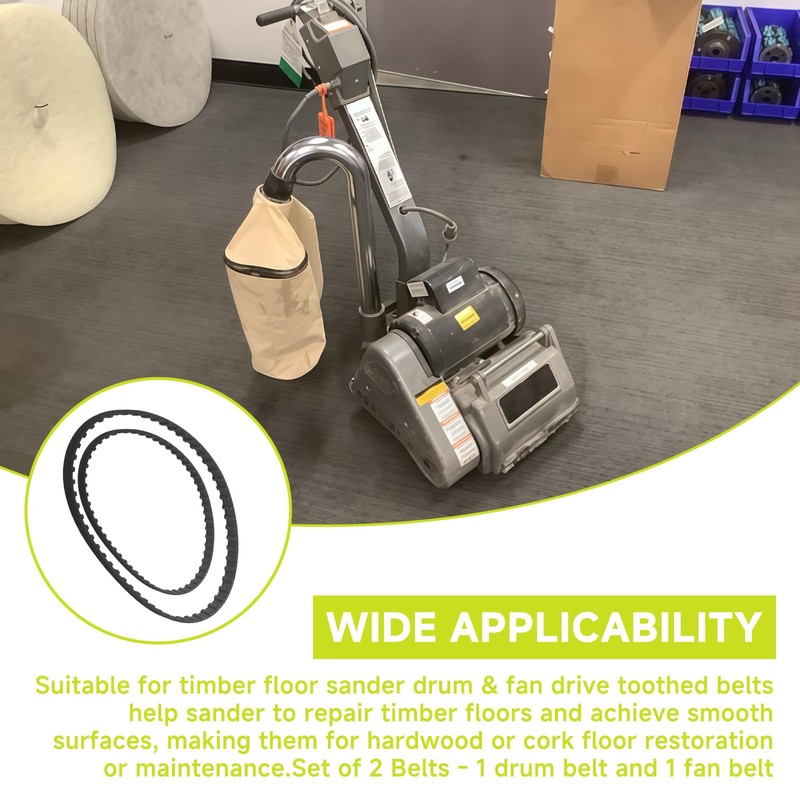 Cutetool 50916A 50917A Belts Sets Suitable for Clarke EZ-8 Floor