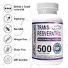MAAC10 Formulas Trans-Resveratrol 500mg + BioPerine 5mg For Enhanced Bioavailability