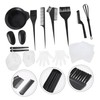 Outanaya 1set Hair Coloring Kit Hair Dye Bowls Brushes Ear