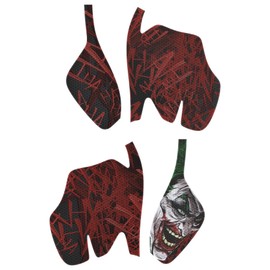 PlayVital Premium Grip for ps5 Wireless Controller, Split Design Anti-Skid Soft Hexagonal Diamond Textures Sweat-Absorbent Handle Grips Protector for ps5 Controller – Clown Hahaha