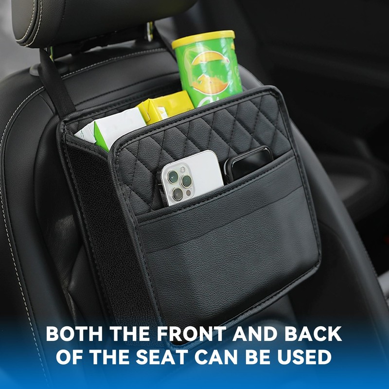 Couslcd Car Back Seat Organizer, Waterproof PU Leather Car Seat