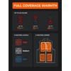 ORORO Men's Dual Control Heated Vest with 5 Heat Zones,