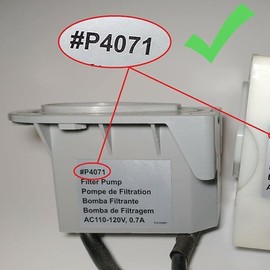 #P4071, 58113 Spa Pump Replacement Parts for Coleman Lay-Z-Spa SaluSpa Pump Repair Kit with Impeller and Shafts