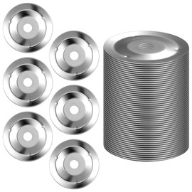 ledmomo 50pcs Percasser Steel Tambourine Jingle Tambourine Ring Cymbal Chin Ring Percussion Musical Instrument Drum Ring Chin Ring