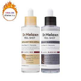 Dr. Melaxin Peel Shot Glow Rice Ampoule Duo – Brightening, Exfoliating & Hydrating Serums for All Skin Types