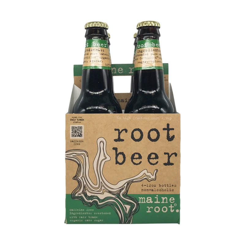 Maine Root Beer, 12 oz (Pack of 4)