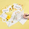 WERNNSAI Bee Thank You Card - 24 Sets Sunflower Thank