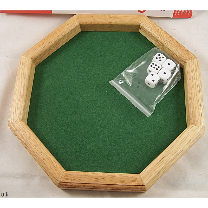 goki Würfelteller mit 5 Würfeln