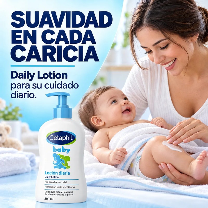 Cetaphil Baby Wash Y Loción Suave Para Piel Sensible 399