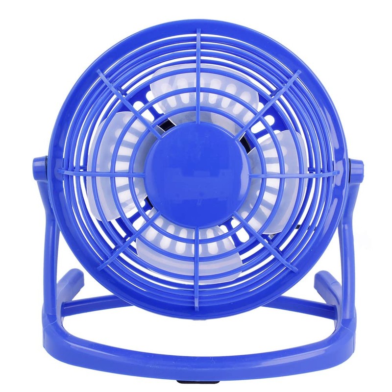 REY Mini USB Laptop Desktop Fan Silent Rotating Blue