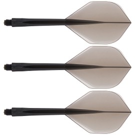 ダーツフライト【コンドル】スタンダード ロング クリアブラック