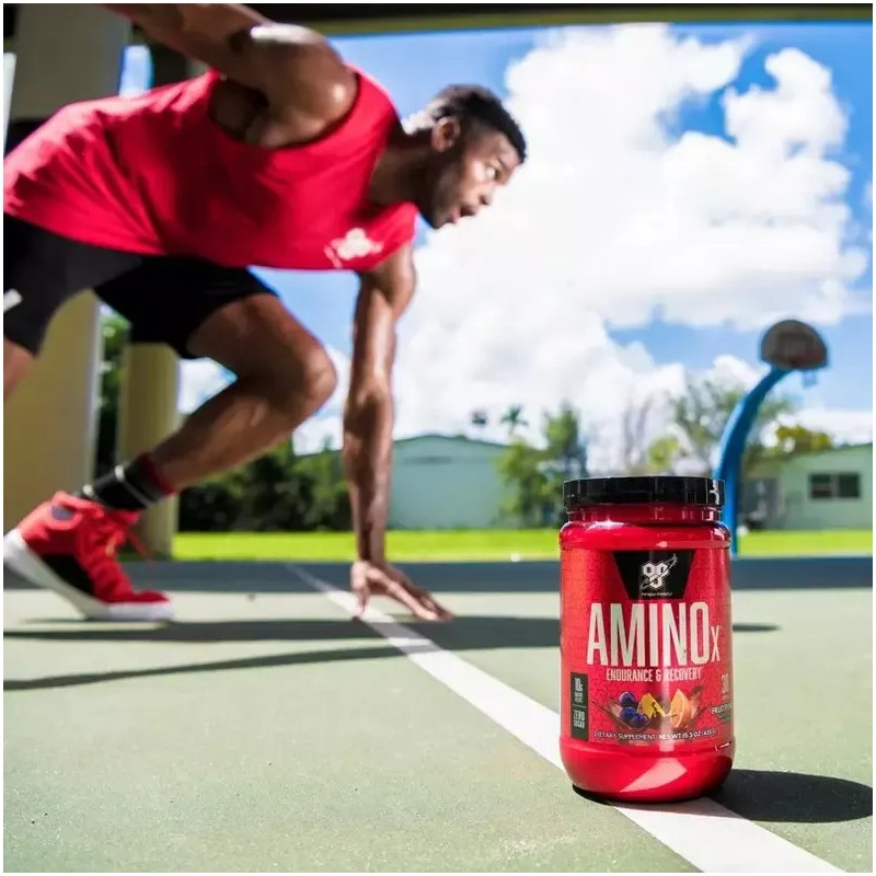 Suplemento Polvo Bsn Endurance And Recovery Aminoácidos Aminox Sabor Frambuesa