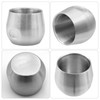 BSDLZCH 2 Pcs Stainless Steel Espresso Cups, 200ml, Silver