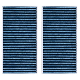 RIDEX PLUS Cabin Air Filter Activated Carbon with Polyphenol, with Antibacterial Effect, Fine Dust Filter (PM 2.5), with Fungicidal Effect, Activated Carbon 424I0520P