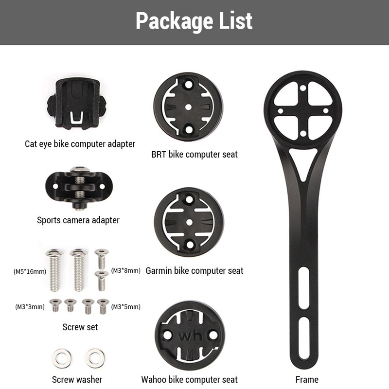Bike Computer Extension Bracket Multifunctional Metal For Garmin Bryton Cateye