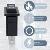 Innfeeltech 3 Pcs Mini Rocker Switch Black KCD3-101 3 Pin