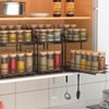 BOIVSHI Spice Rack Organizer for Cabinet, 2 Tier Pull Out