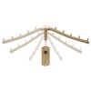 Sumnacon Stainless 2 Pcs Steel Clothes Hanger Rack-Wall Mount Garment