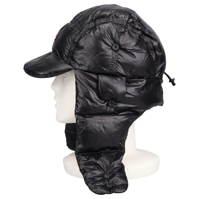 NANGA NA2441-3B001-A BLK MOUNTAIN LODGE DOWN EAR FLAP CAP CAP
