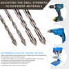 10PCS High-Strength Eccentric Twist Drill Bit,Four Flute Sawtooth Eccentric Drill