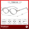 Breaksun Classic Round Glasses for Women Men Retro Oval Frame