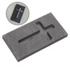 Alipis Jewelry Tools 3pcs Cross Mold Graphite Black Ingot Molds