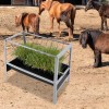 Livestock Feed Trough 2-in-1 Grain & Hay Feeder for Goats