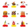 Qpout 9 Pieces BBQ Party Decorations BBQ Baby Shower Table