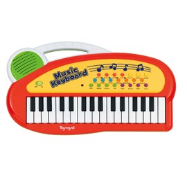 トイローヤル キッズミニキーボード ( ピアノ / 知育玩具 ) 初めての楽器に リズム 子供 音楽 キーボード ( 録音 / 再生 機能付き )