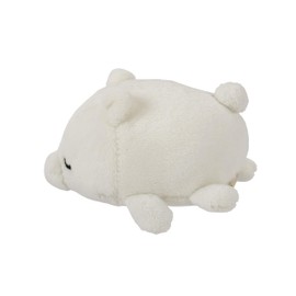Libuhaha 61046-11 Relaxing Items, Premium Nemu Nemu Animals, White Bear's Lucky (Total Length: Approx. 2.0 inches (5 cm), Cute, Stress Reliever